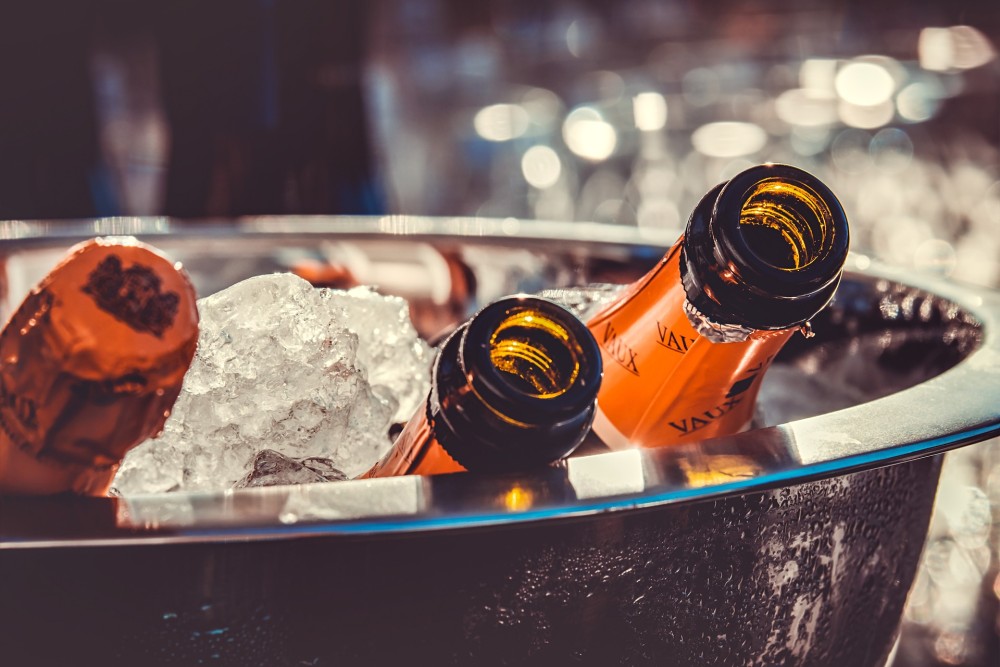 Collection de champagnes prestigieux